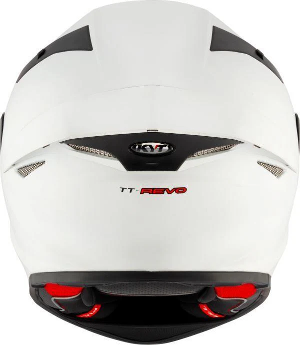 KYT TT Revo Plain Crystal White Matt-Helmet - Image 5