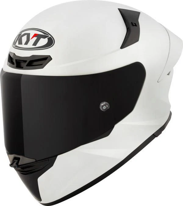 KYT TT Revo Plain Crystal White Matt-Helmet - Image 8