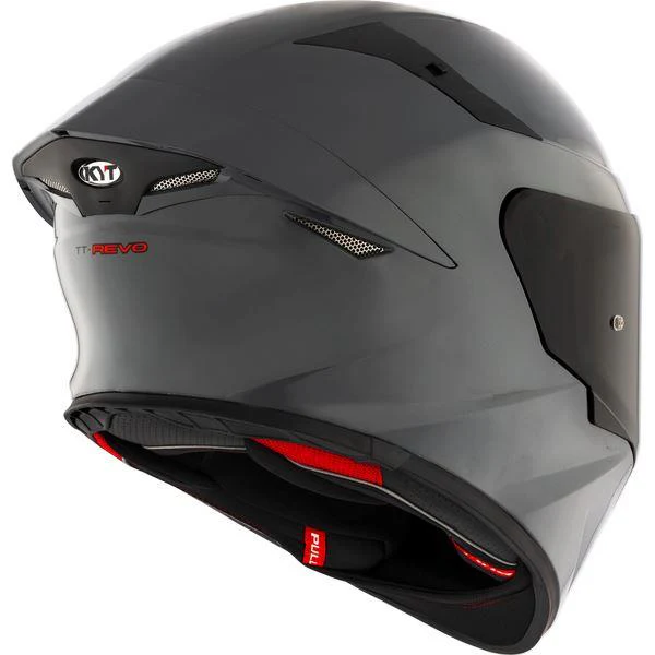 KYT TT Revo Plain GRL Grey Gloss-Helmet - Image 6