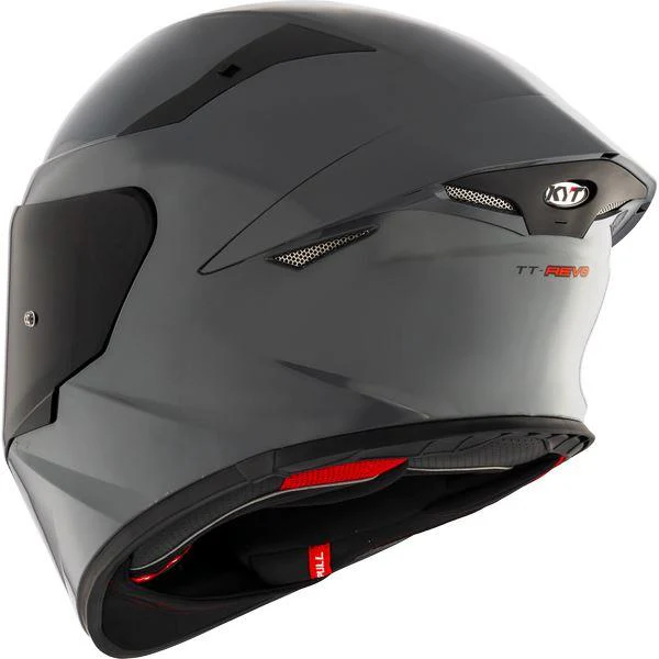 KYT TT Revo Plain GRL Grey Gloss-Helmet - Image 8