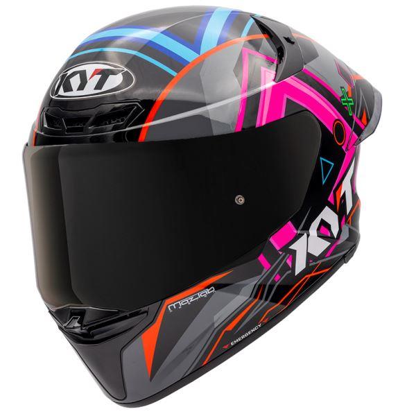 KYT TT Revo Ratthapark Play Replica Gloss Helmet - Red - Image 3