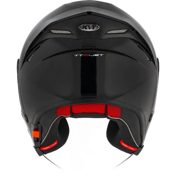 KYT TTR-JET Plain Black - Helmet - Image 3