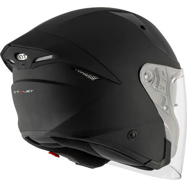 KYT TTR-JET Plain Ice Matt Black - Helmet - Image 4