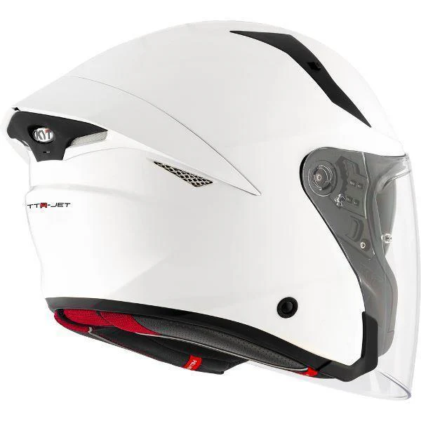 KYT TTR-JET Plain White - Helmet - Image 4