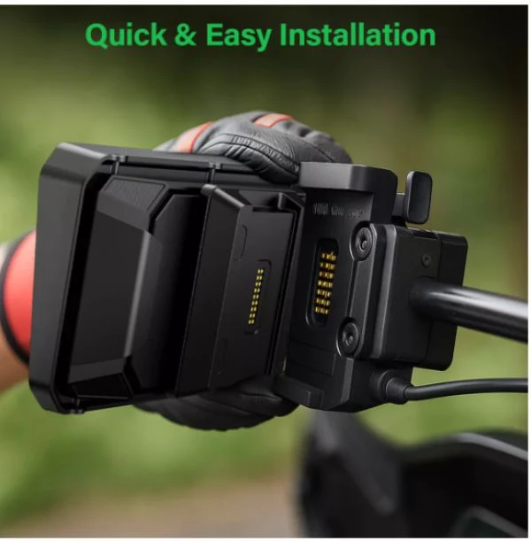 LBC Moto BM6 BMW wireless navigation with AA Carplay compatible with OEM Nav cradle &amp; wonder wheel support - Image 3