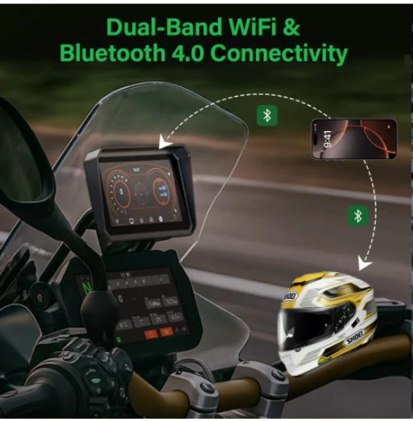 LBC Moto BM6 BMW wireless navigation with AA Carplay compatible with OEM Nav cradle &amp; wonder wheel support - Image 5