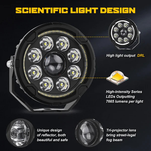 LBC Moto P200S Spot Beam Light 110W with Switch and Relay with 1 Year Warranty - Image 2