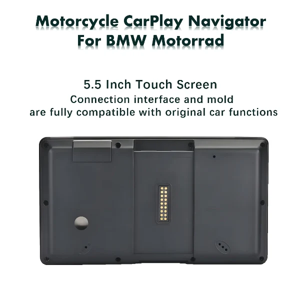 LBC Moto-S5 Pro BMW (GS750-1300) Only Motorcycle Navigation System with Wireless AA/Carplay-(Navigation Bracket) - Image 6
