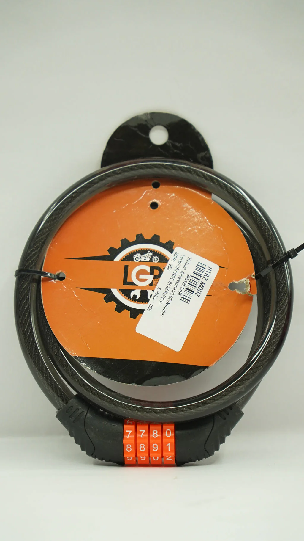 LGP 4-Digit Combination Helmet Lock(Orange) - Image 3