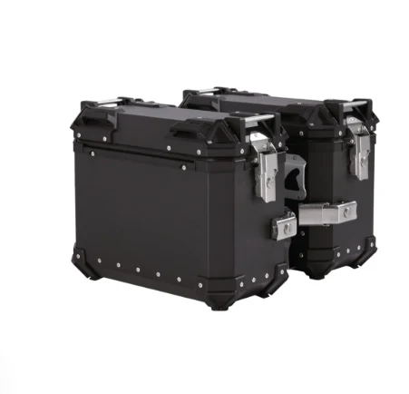LGP Aluminium Touring Panniers 38L with brackets Set of 2-Black-LGP11256 - Image 4