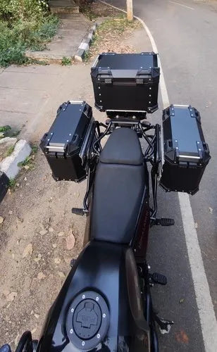 LGP Aluminium Touring Panniers 38L with brackets Set of 2-Black-LGP11256 - Image 5