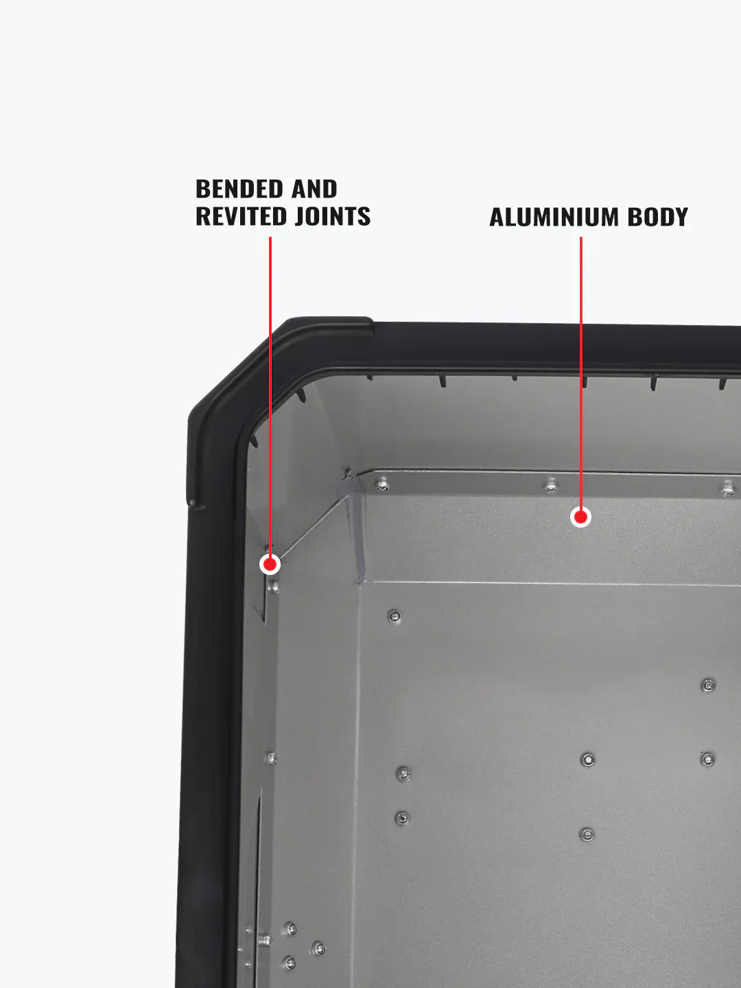 LGP Rainbow Large Capacity Aluminium Top Box 45 Ltrs (fits All Motorcycle) - Color Plating Premium Top Box-LGP11213 - Image 15