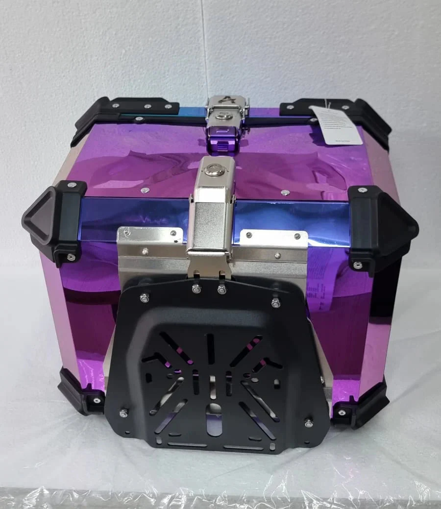 LGP Rainbow Large Capacity Aluminium Top Box 45 Ltrs (fits All Motorcycle) - Color Plating Premium Top Box-LGP11213 - Image 3