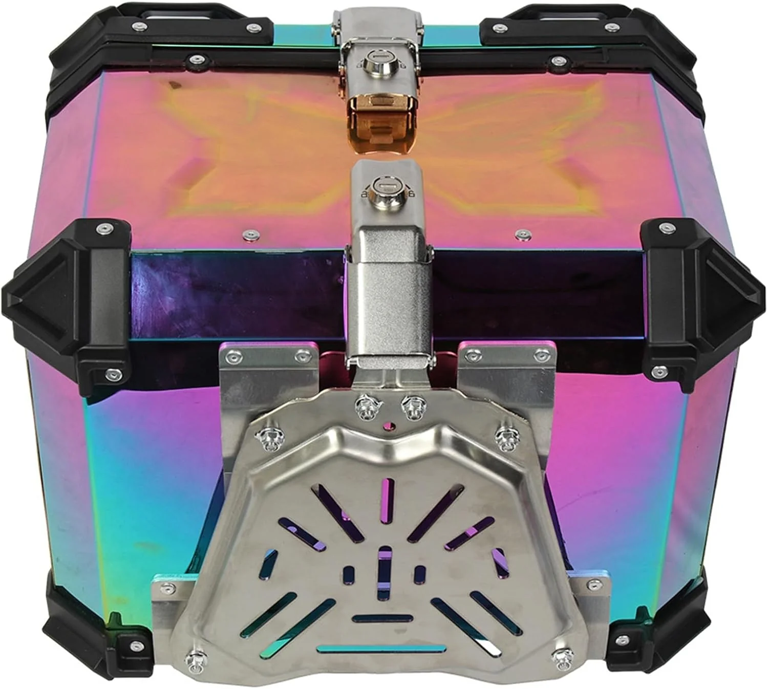 LGP Rainbow Large Capacity Aluminium Top Box 45 Ltrs (fits All Motorcycle) - Color Plating Premium Top Box-LGP11213 - Image 7