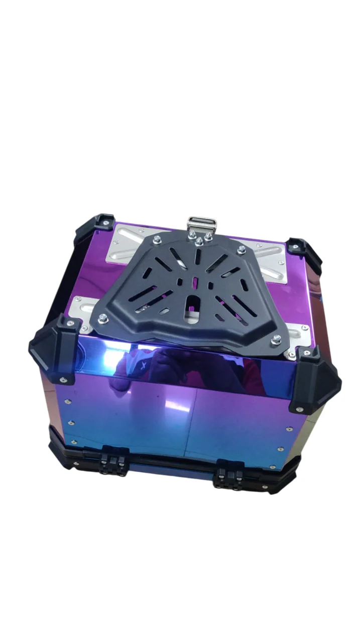 LGP Rainbow Large Capacity Aluminium Top Box 45 Ltrs (fits All Motorcycle) - Color Plating Premium Top Box-LGP11213 - Image 8