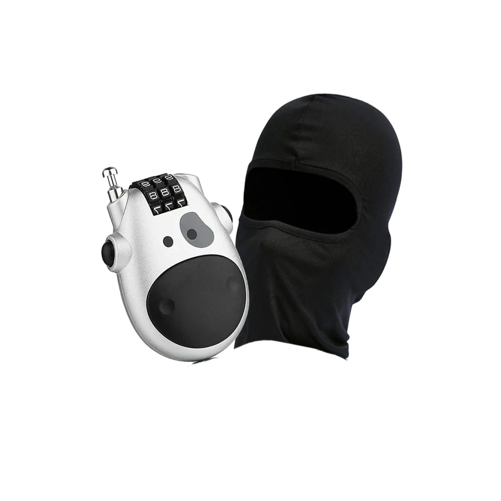 LGP Ridex -Combo TBOLT Balaclava-Black/Cable Lock Silver