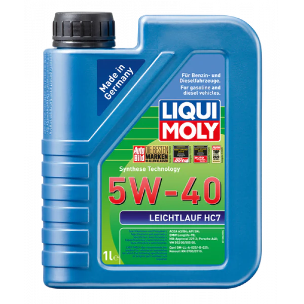 Liqui Moly Leichtlauf HC7 5W-40 Synthetic Engine Oil - 1 Litre