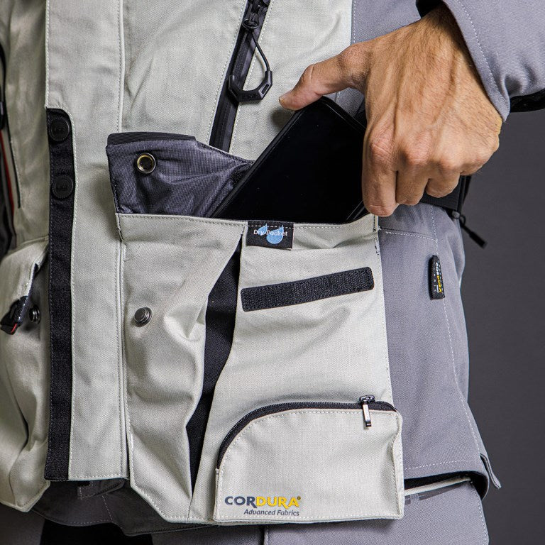 LS2 Apollo Jacket Grey Black Red - Image 4