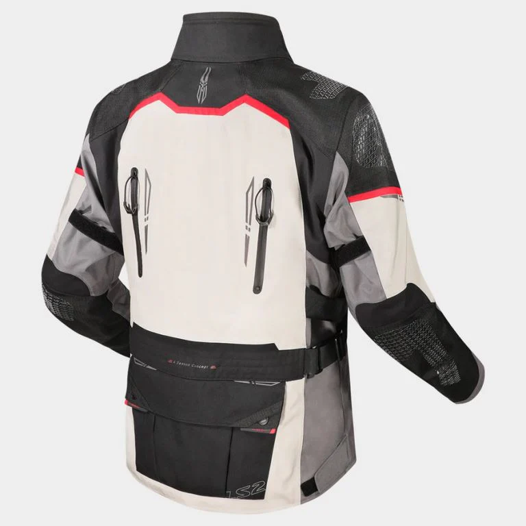 LS2 Apollo Jacket Grey Black Red - Image 6