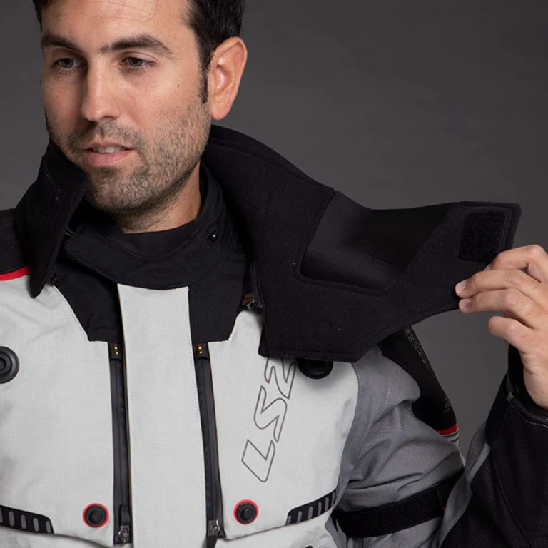 LS2 Apollo Jacket Grey Black Red - Image 8