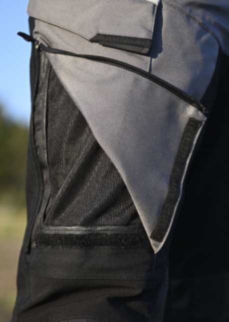 LS2 Apollo Man Riding Pant - Black Dark Grey - Image 2