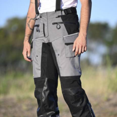 LS2 Apollo Man Riding Pant - Black Dark Grey - Image 8