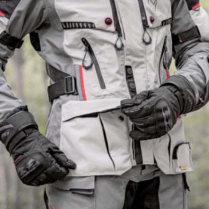 LS2 Apollo Riding Jacket - Black Dark Grey H-v Yellow - Image 5