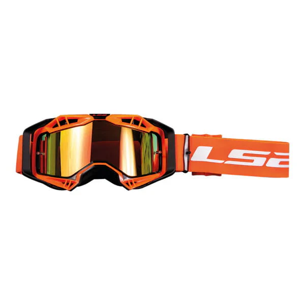 LS2 Aura Pro Goggle Black With Iridium Visor - Image 3