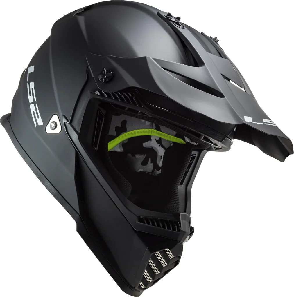 LS2 MX437 Fast Evo Solid Matt Black Helmet - Image 3