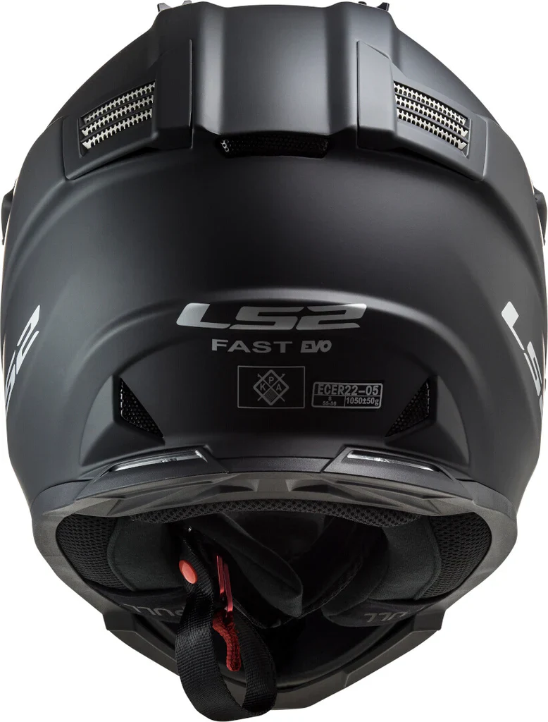 LS2 MX437 Fast Evo Solid Matt Black Helmet - Image 5