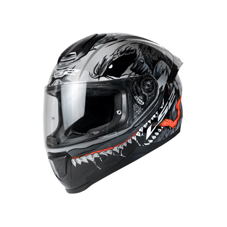 LS2 FF352 Flash Monster Gloss Black Grey