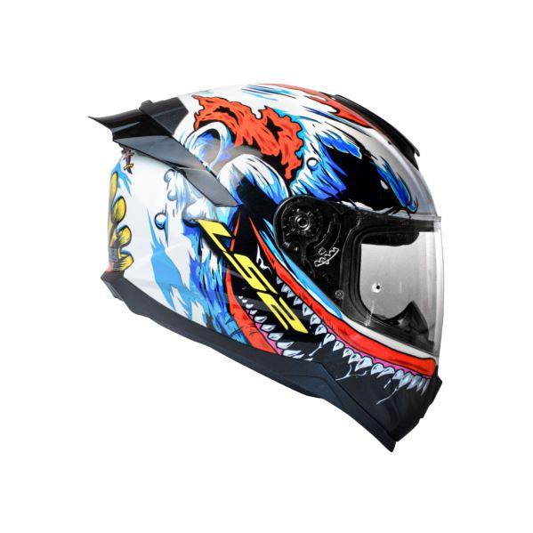 LS2 FF352 Flash Monster White Red - Image 6