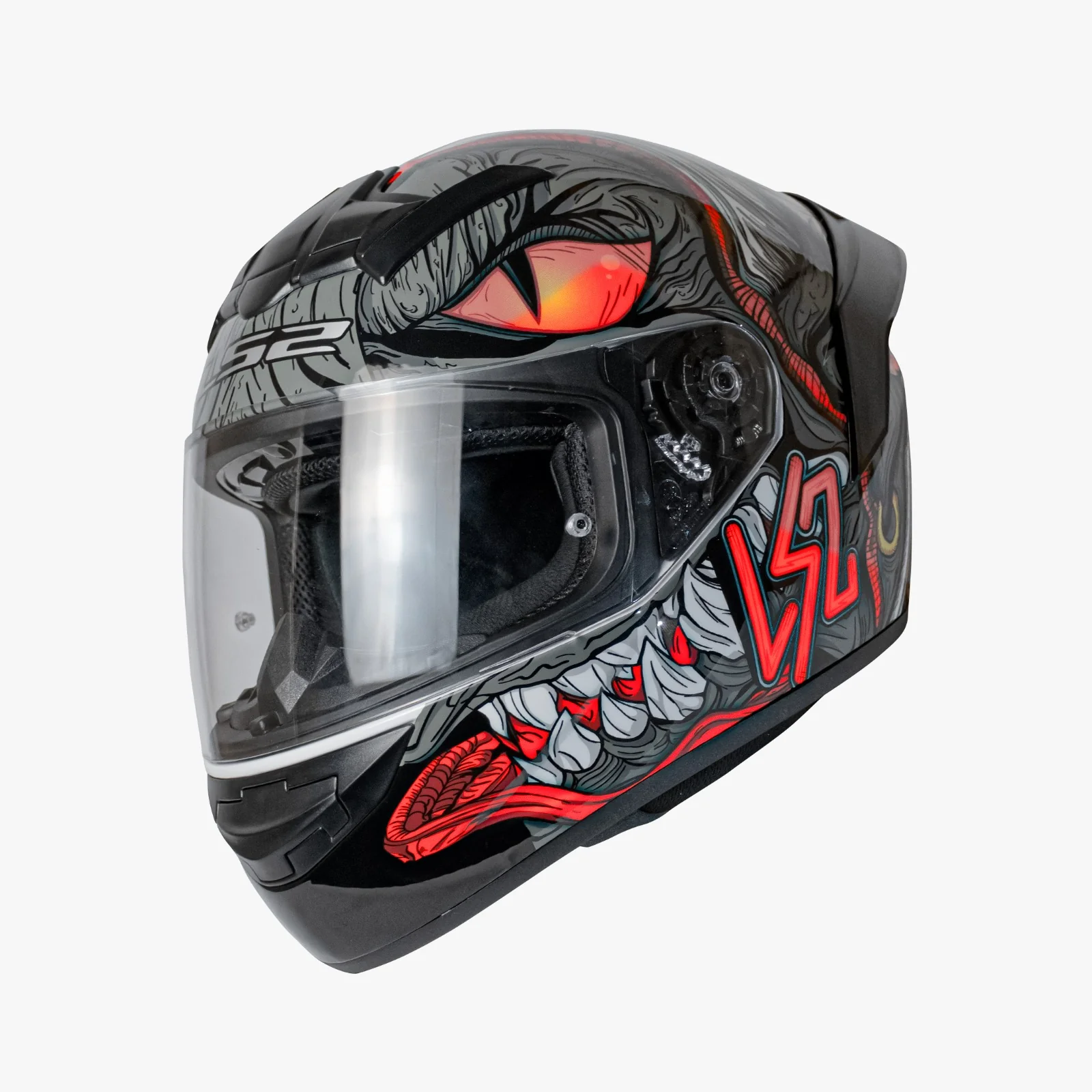 LS2 FF352 Rookie Fizzle Matt Black Red - Helmet - Image 4