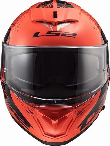 LS2 FF390 Breaker Evo Matt Black Orange Animal Helmet - Image 3