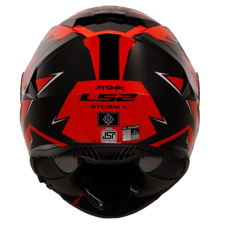 LS2 FF800 Storm Ii Atomik Black Red Helmet - Image 2