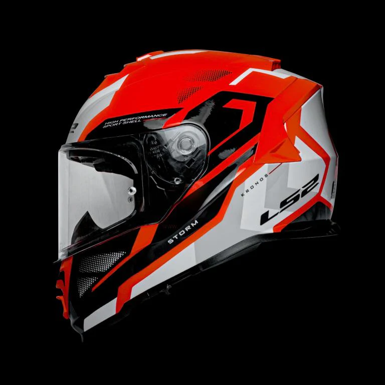 LS2 FF800 Storm Ii Kronos Red White Helmet - Image 2
