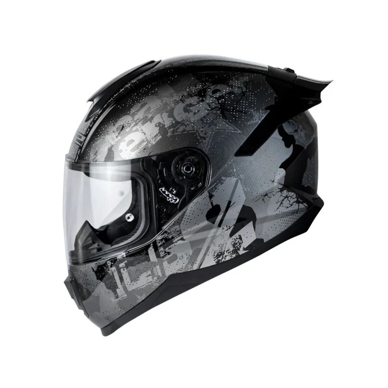 LS2 FF802 Flash Force Black Silver Gloss Helmet - Image 3