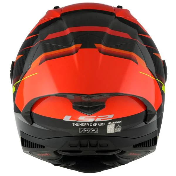 LS2 FF805 Thunder Carbon GP Aero Fire Gloss Red Black Helmet - Image 5
