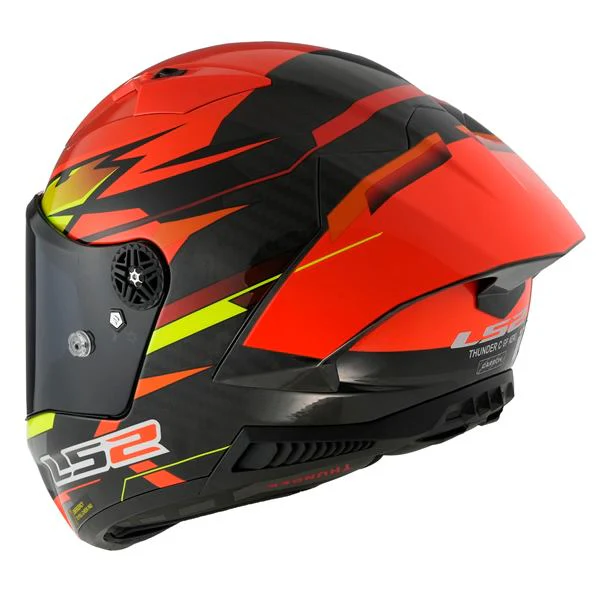 LS2 FF805 Thunder Carbon GP Aero Fire Gloss Red Black Helmet - Image 6