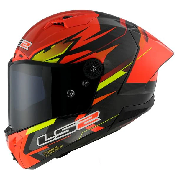 LS2 FF805 Thunder Carbon GP Aero Fire Gloss Red Black Helmet - Image 7