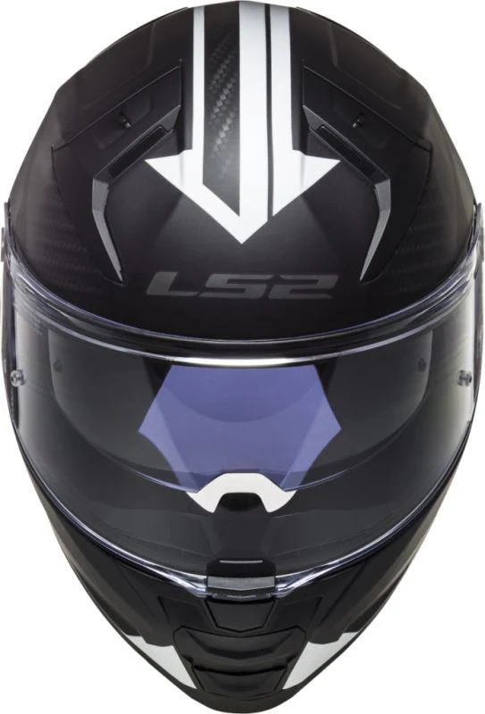LS2 FF811 Vector II Splitter Matt Black White-06 - Helmet - Image 2