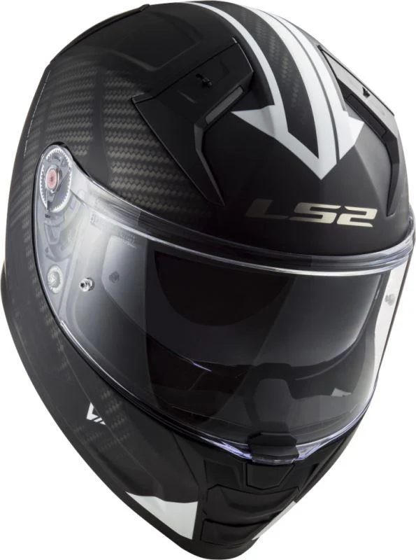 LS2 FF811 Vector II Splitter Matt Black White-06 - Helmet - Image 3