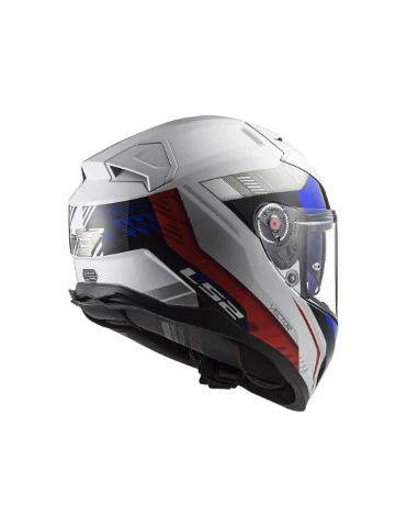 LS2 FF811 Vector II Stylus Gloss White Fluro Red - Helmet - Image 6