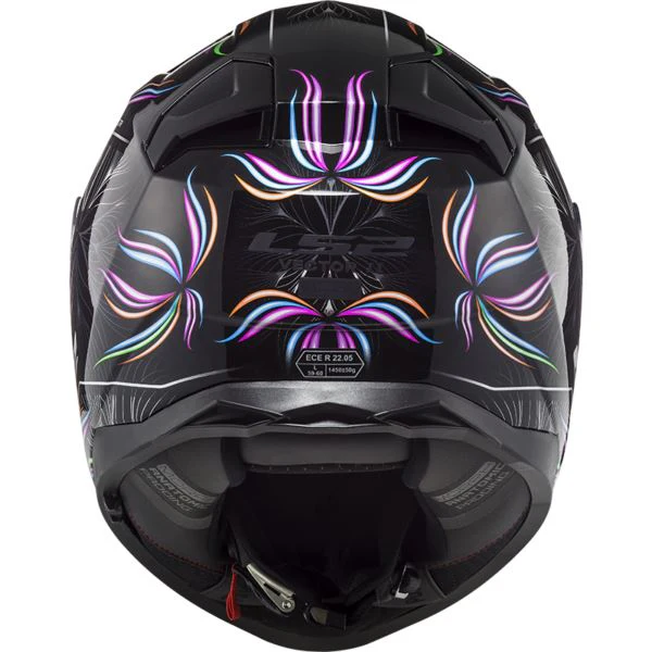 LS2 FF811 Vector II Tropical Gloss Black White Helmet - Image 4