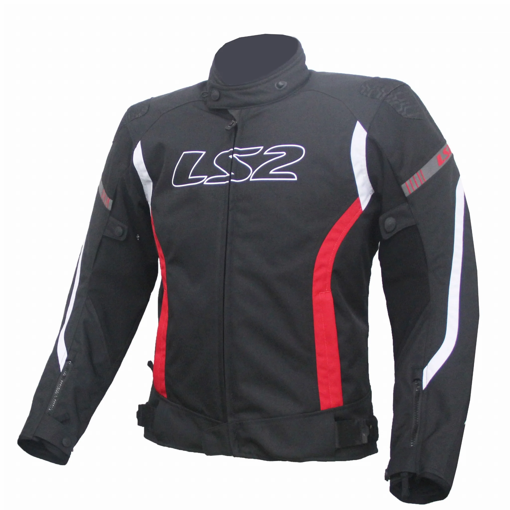 LS2 Gate Man Mesh Black Red Jacket - Image 6