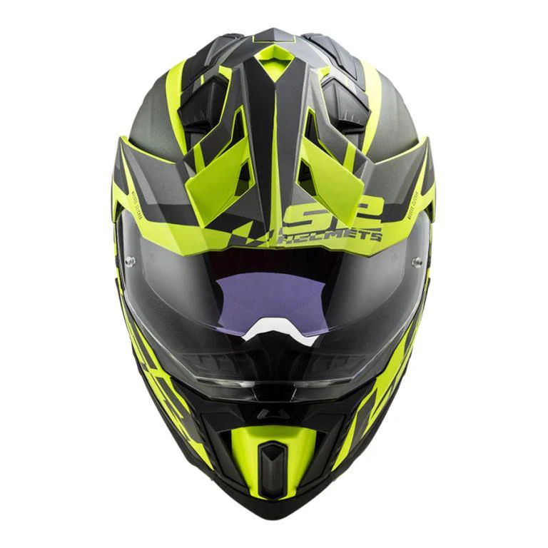LS2 MX701 Explorer Alter Matt Black H-v Yellow-06 Helmet - Image 3