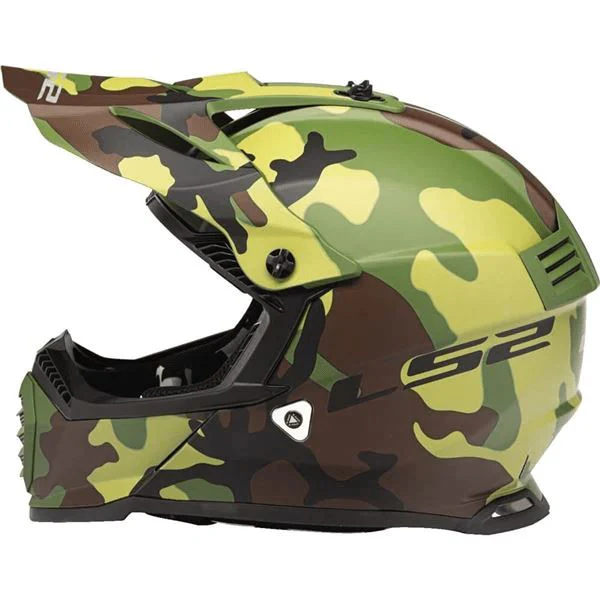LS2 MX437 Fast Evo Jarhead Matt Camo Helmet - Image 2