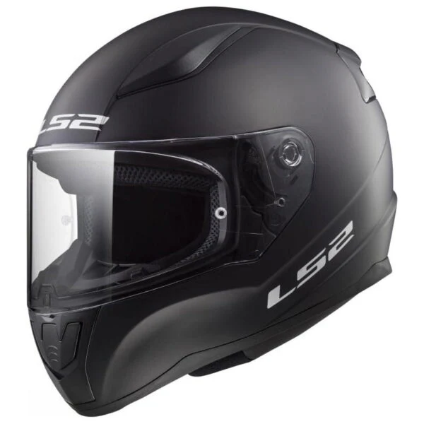 LS2 FF353 Mini Solid Gloss Black Kids Helmets