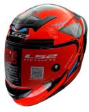 LS2 FF352 Rookie Betha Hi Viz Orange Black Helmet - Image 8