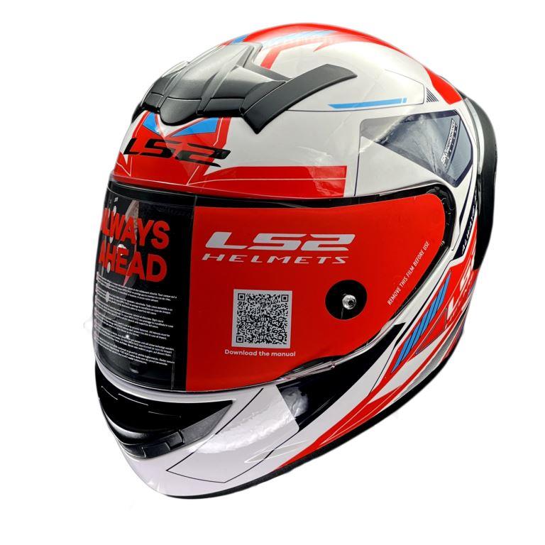LS2 FF352 Rookie Betha White Red Helmet